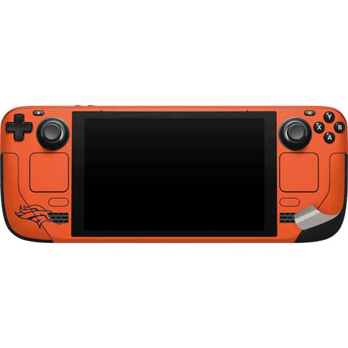 NFL Denver Broncos Orange Performance Series Steam Deck Handheld Gaming Computer Skin